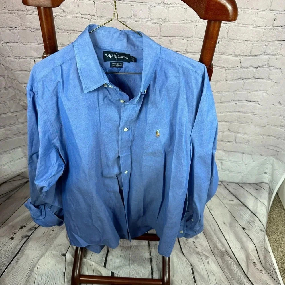 men's ralph lauren yarmouth shirt 16.5-35